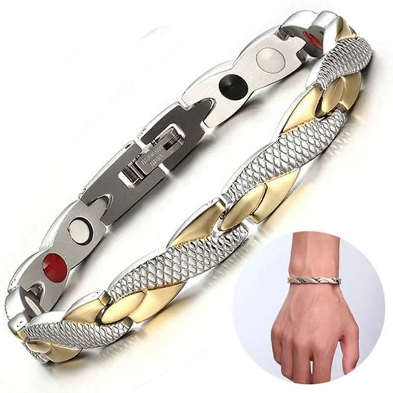 

Exquisite Magnetic Metal Bracelet Men Women Trend Casual Party Jewelry Gifts