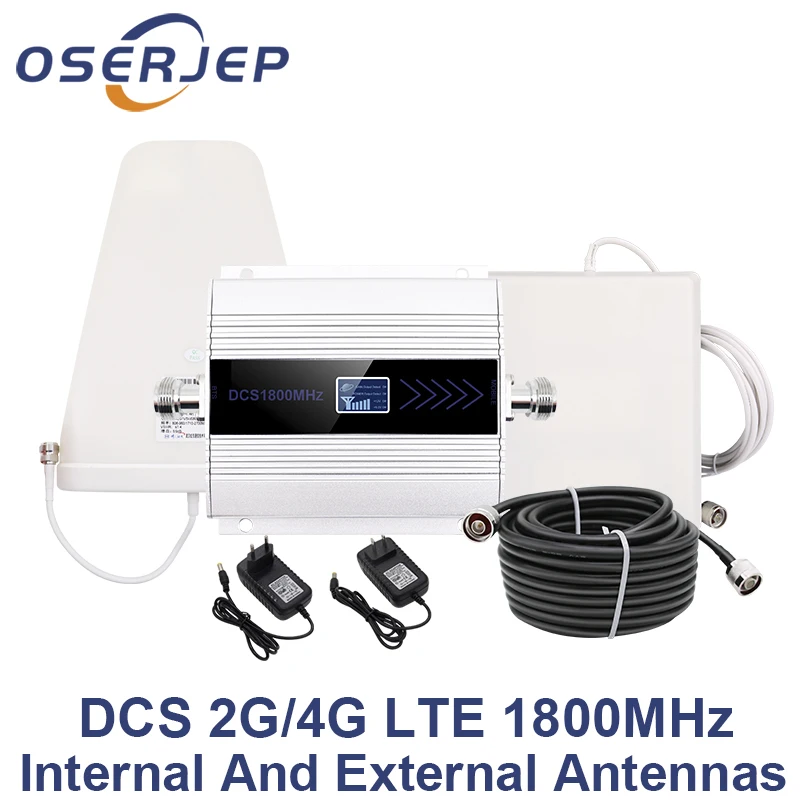 GSM ретранслятор 1800 МГц 4G Усилитель сотового сигнала DCS 1800 усилитель сигнала мобильного телефона интернель/внешняя антенна