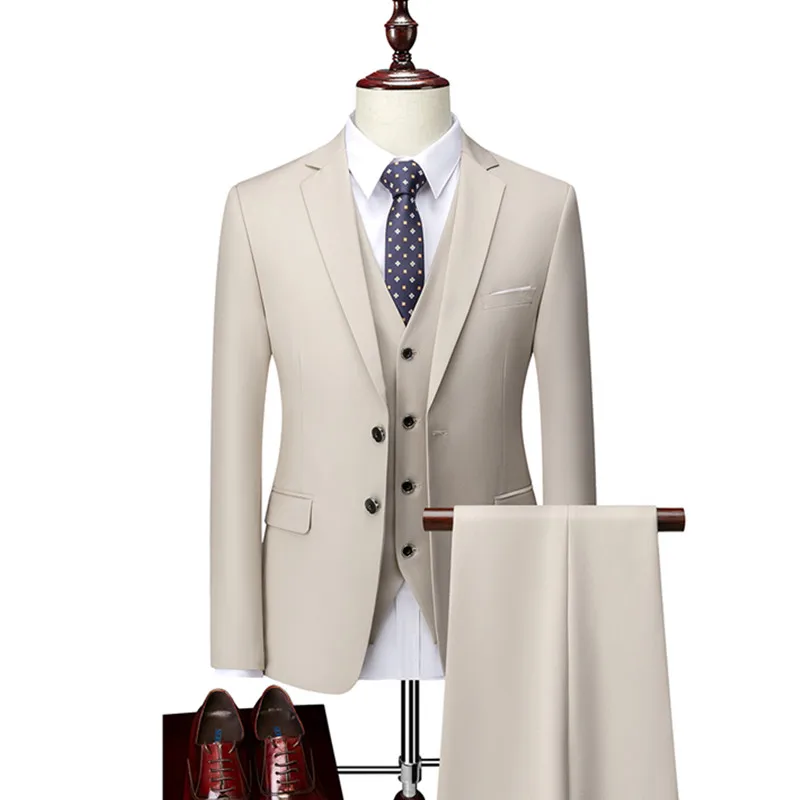 Мужской костюм 3 предмета в комплекте жилетка для мальчиков деловая