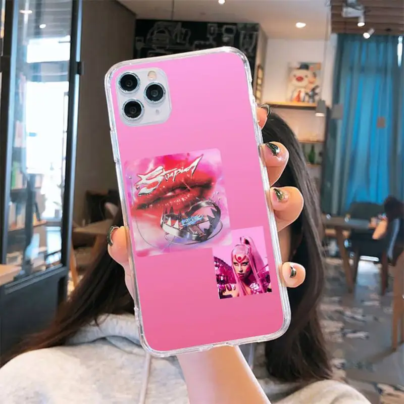 

Lady gaga Sexy singer painting coque Phone Case Transparent for iPhone 6 7 8 11 12 s mini pro X XS XR MAX Plus
