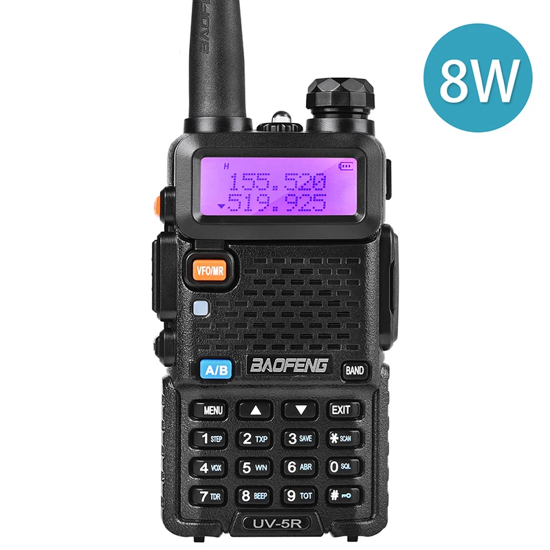 

Baofeng UV-5R Walkie Talkie UV5R CB Radio Station 8W 10KM 128CH VHF UHF Dual Band UV 5R Two Way Radio for Hunting Ham Radios