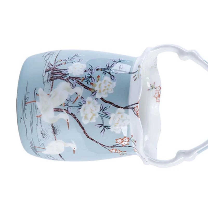 

Ornament Spoon Furniture Kitchen Utensil Container Bone China Fruit Ceramic Accessories Flower Basket Fork Tableware