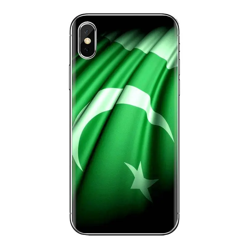 Для iPhone XS Max XR X 4 4S 5 5S 5C SE 6 6S 7 8 плюс samsung Galaxy J1 J3 J5 J7 A3 A5 флаг Пакистана баннер Луна