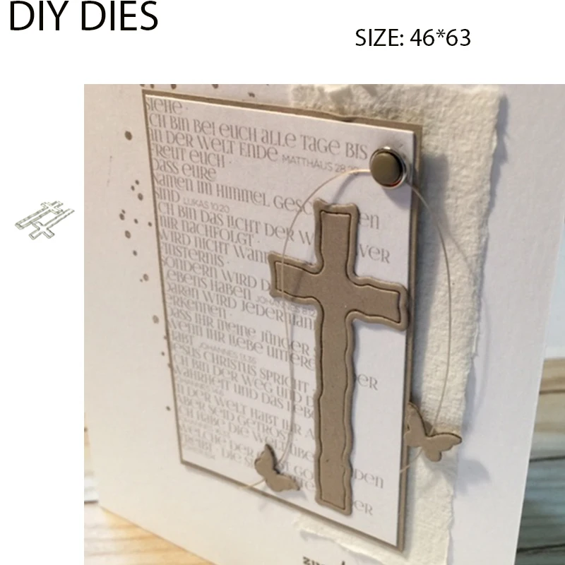 Металлические высечки/религиозный Библейский Крест/для DIY Украшение для альбома