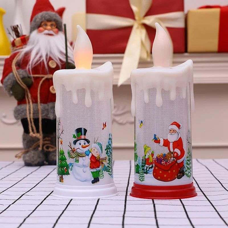 

New Battery Operated Flameless Night Lights, Lamp For Christmas, Wedding Anniversary Party LED Simulation Candle Light Ornaments