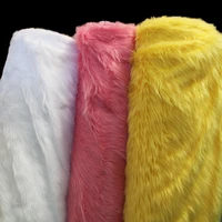 9cm red yellow camel plush fabric cosplay clothing props counter diy fur fabric 0 5mx1 5m