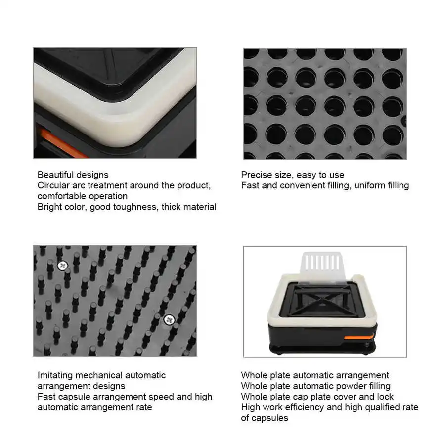 100 отверстий 0 # ABS Руководство Капсула наполнитель порошок прессования