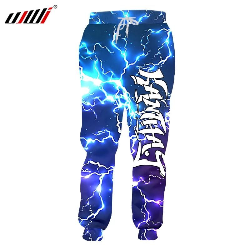 Мужские спортивные штаны UJWI брюки из спандекса с 3D принтом|Спортивные брюки| |