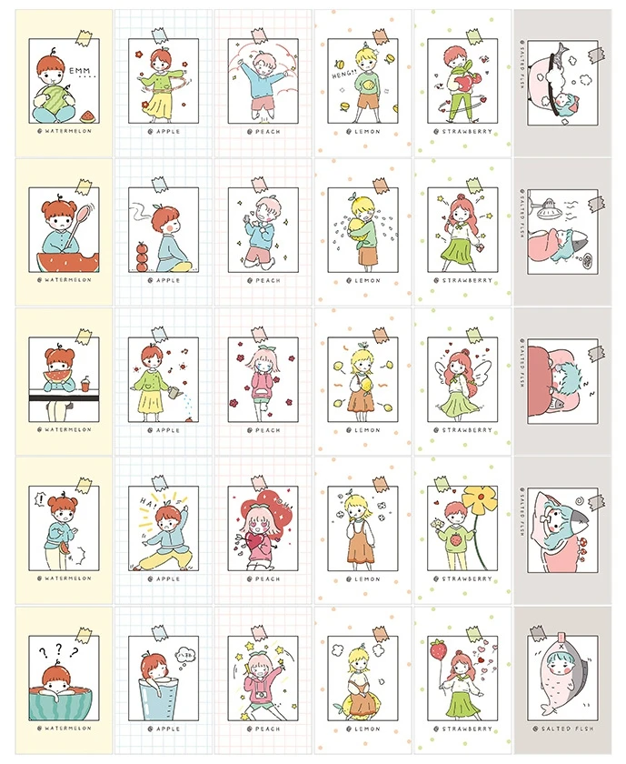 

143mmx93mm colorful fruit paper postcard(1pack=30pieces)