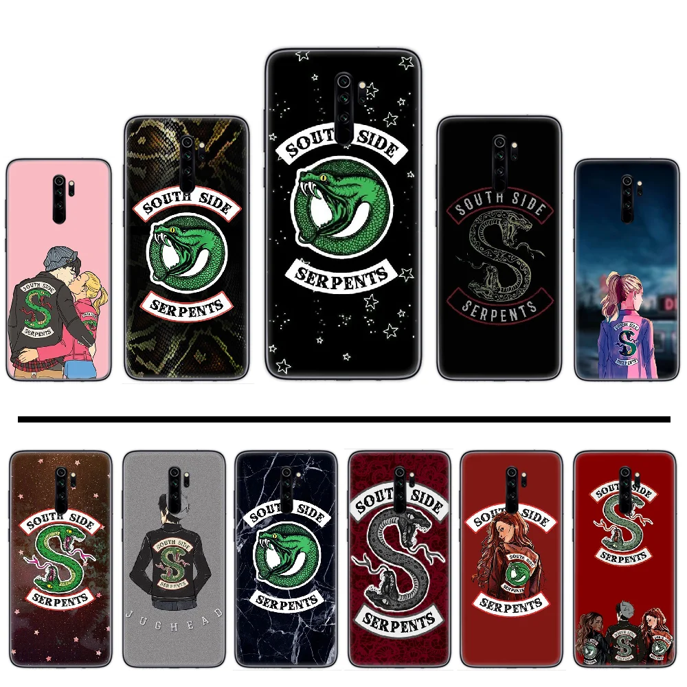 ТВ ривердейл &quotюжная сторона змеи&quot Змеиная кожа черный чехол для телефона