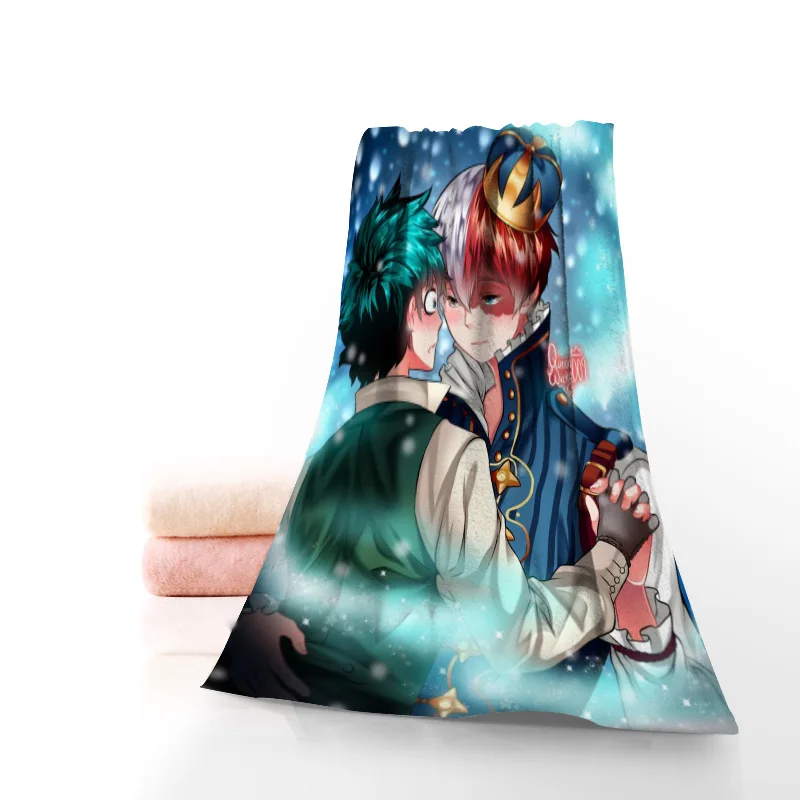 С героями из мультфильма Мой герой академии для ванной Полотенца мочалки