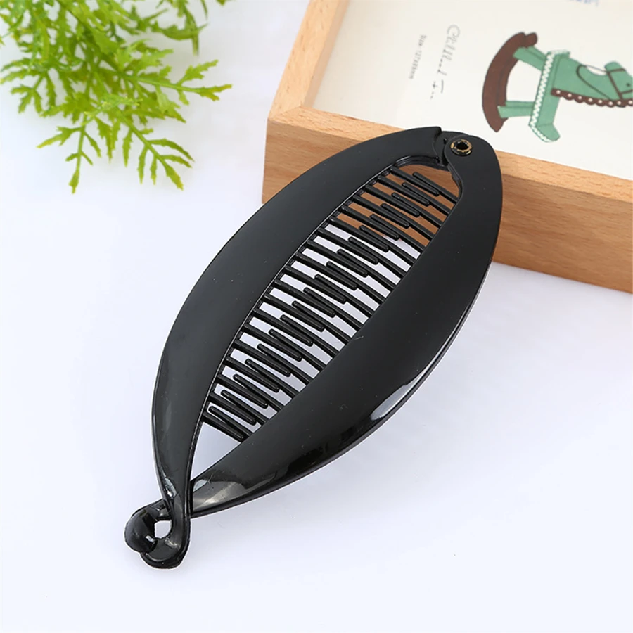 Зажим для волос заколка со стразами на мобильный телефон рыбий Форма банан