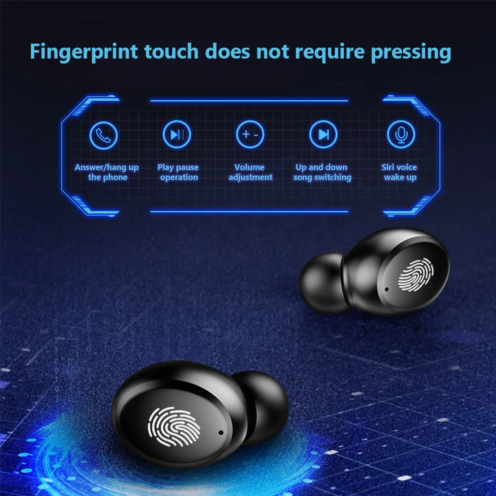 DIDIHOU 5 0 Bluetooth 9D стерео наушники беспроводные водонепроницаемые спортивные с 4000
