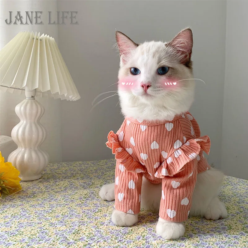

Spring Cat Clothes Print Pet Clothing for Small Cats Dogs Cat Costumes Soft Kitten Kitty Coat Jacket Puppy Cats Outfit mascotas