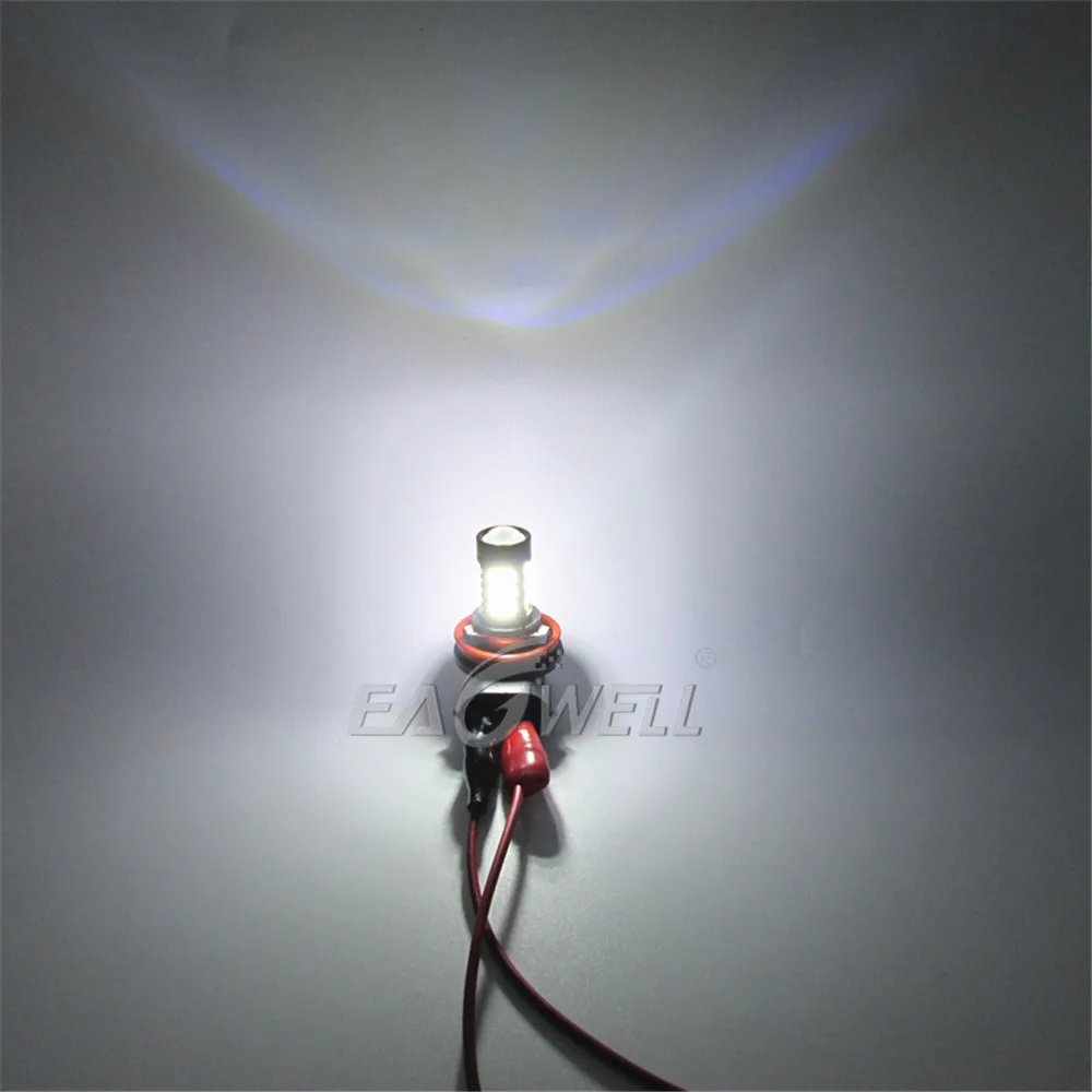 

2 pcs White Super Bright Car Fog Lamp LED Bulbs High Power H8/H11 4014 54SMD LED Driving DRL Fog Light 42W 850LM 6000K-6500K