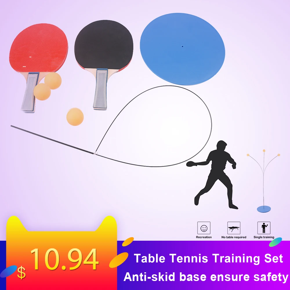 Настольный теннис тренажер пинг понг ракетки и мячи базовый Тренировочный
