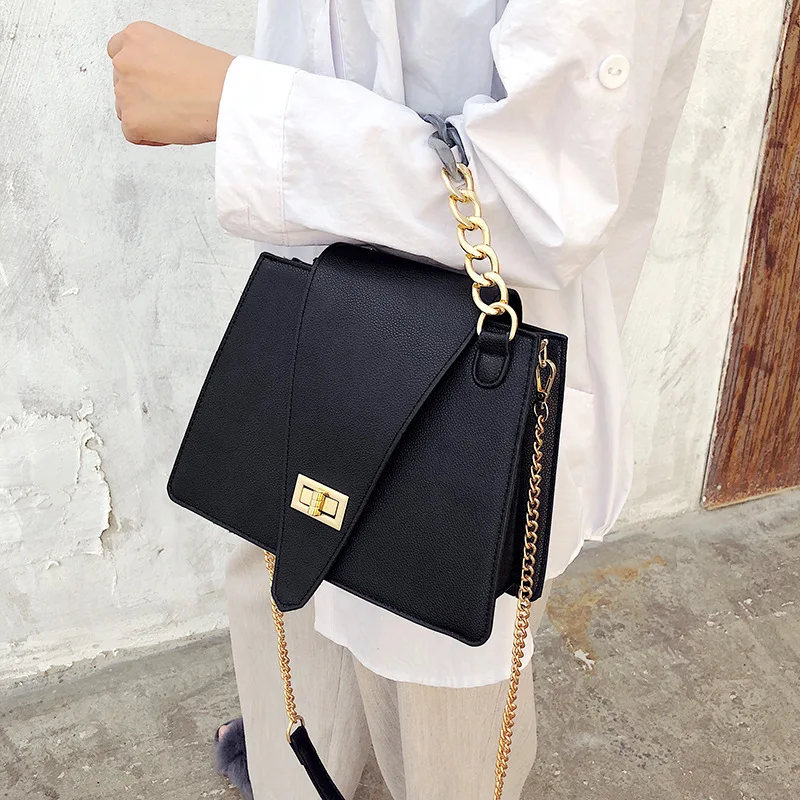 

Classic Chain Women Handbag PU Leather Crossbody Bag 2021 New High Quality Lady Travel Shoulder Bag and Purses