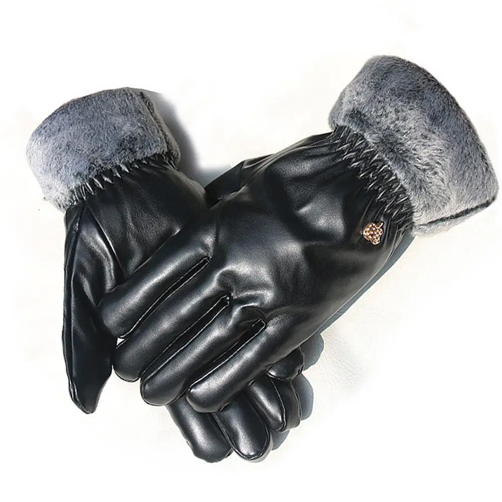 

Fishing Gloves Fleece Gloves Waterproof Black Durable Camping Riding Bicycle Skiing Gloves Motorcycle Cycling Gloves Practical