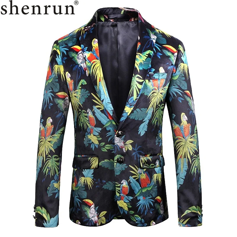 Мужской Блейзер Shenrun высокого качества модный цветной пиджак для жениха с