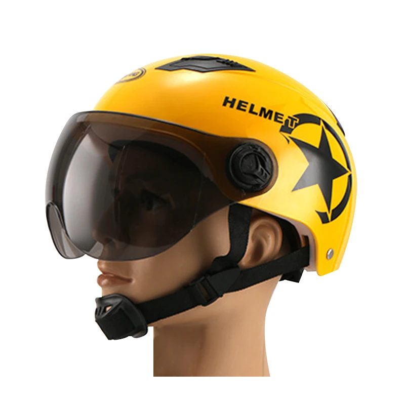 Мотоциклетный полушлем с солнцезащитным ремнем подходит для велосипеда горного