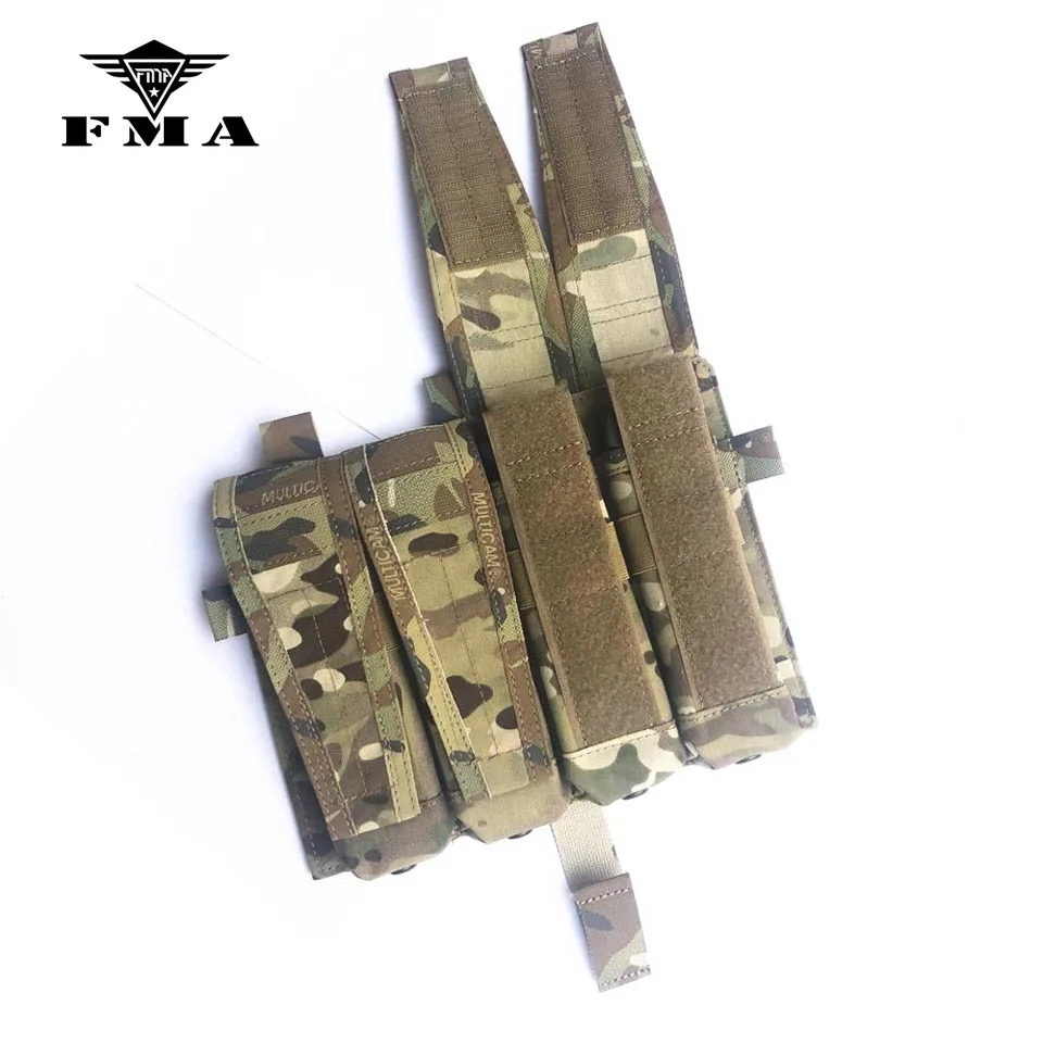 FMA Тактический MP7 четырехъядерный Журнал Сумка Molle Мультикам для тактического AVS