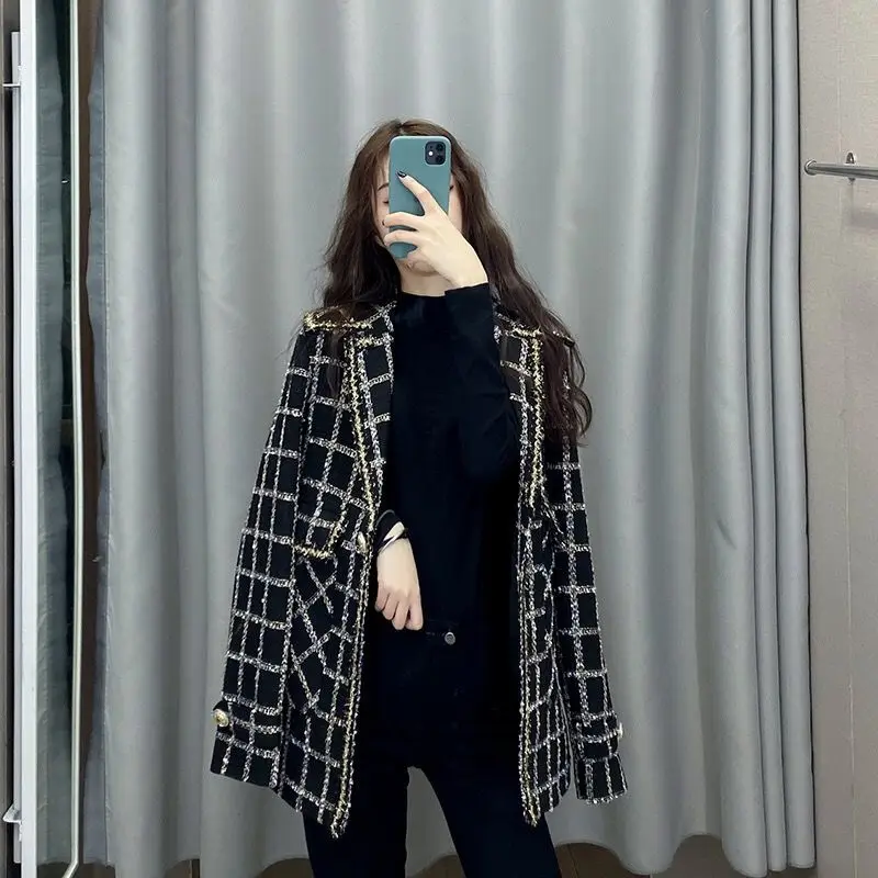 Женская Повседневная куртка в шотландскую клетку|Женские куртки| |