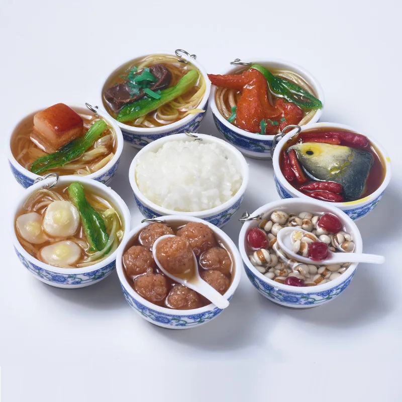 Миниатюрная имитация еды оригинальная забавная мини лапша суп Цыпленок