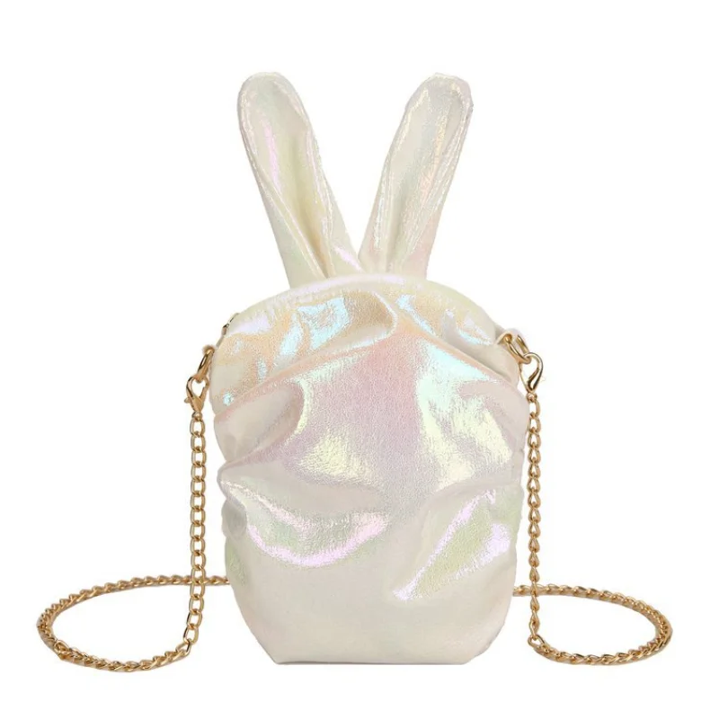 

Womens Purses and Handbags Cute Rabbit Ear Crossbody Bags for Women Mini Laser Coin Wallet Girls Shoulder Bag
