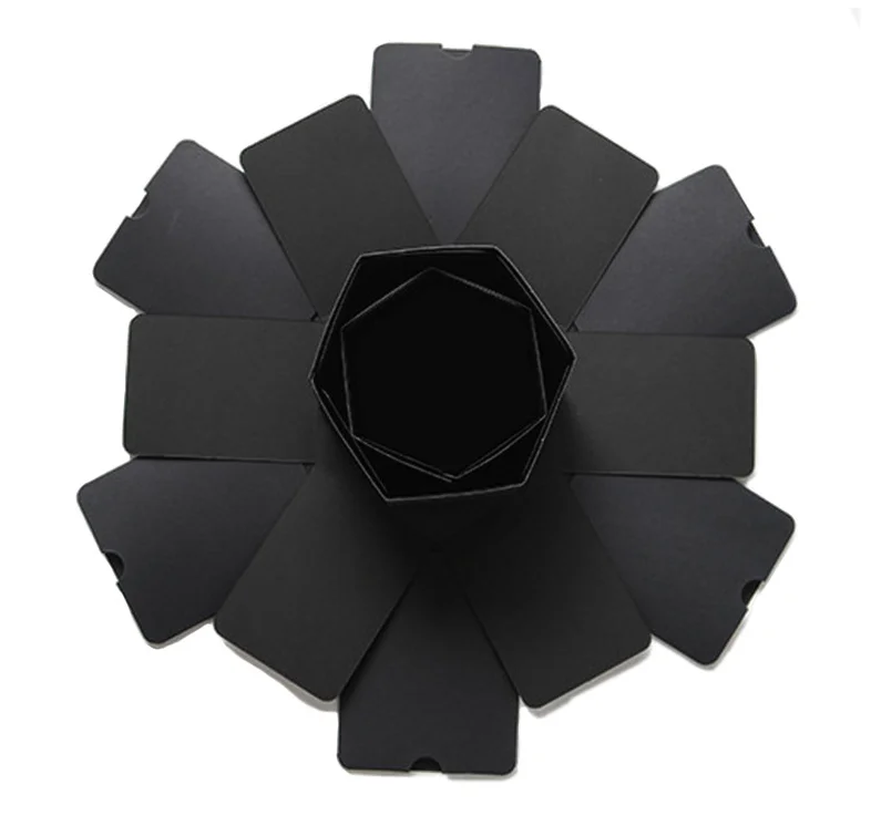 1X новый круглый многослойный сюрприз взрыв коробка признание для скрапбукинга