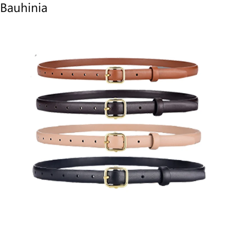 Bauhinia 100cm 110cm Brand New Hot Sale Korean Women Retro Pin Buckle Belt Simple Windbreaker Noble Ladies Thin Belt