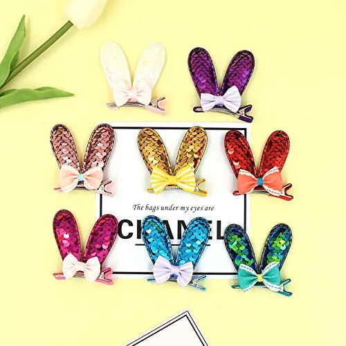 30 шт. милые заколки для волос маленьких девочек блестящие двухсторонние бантики