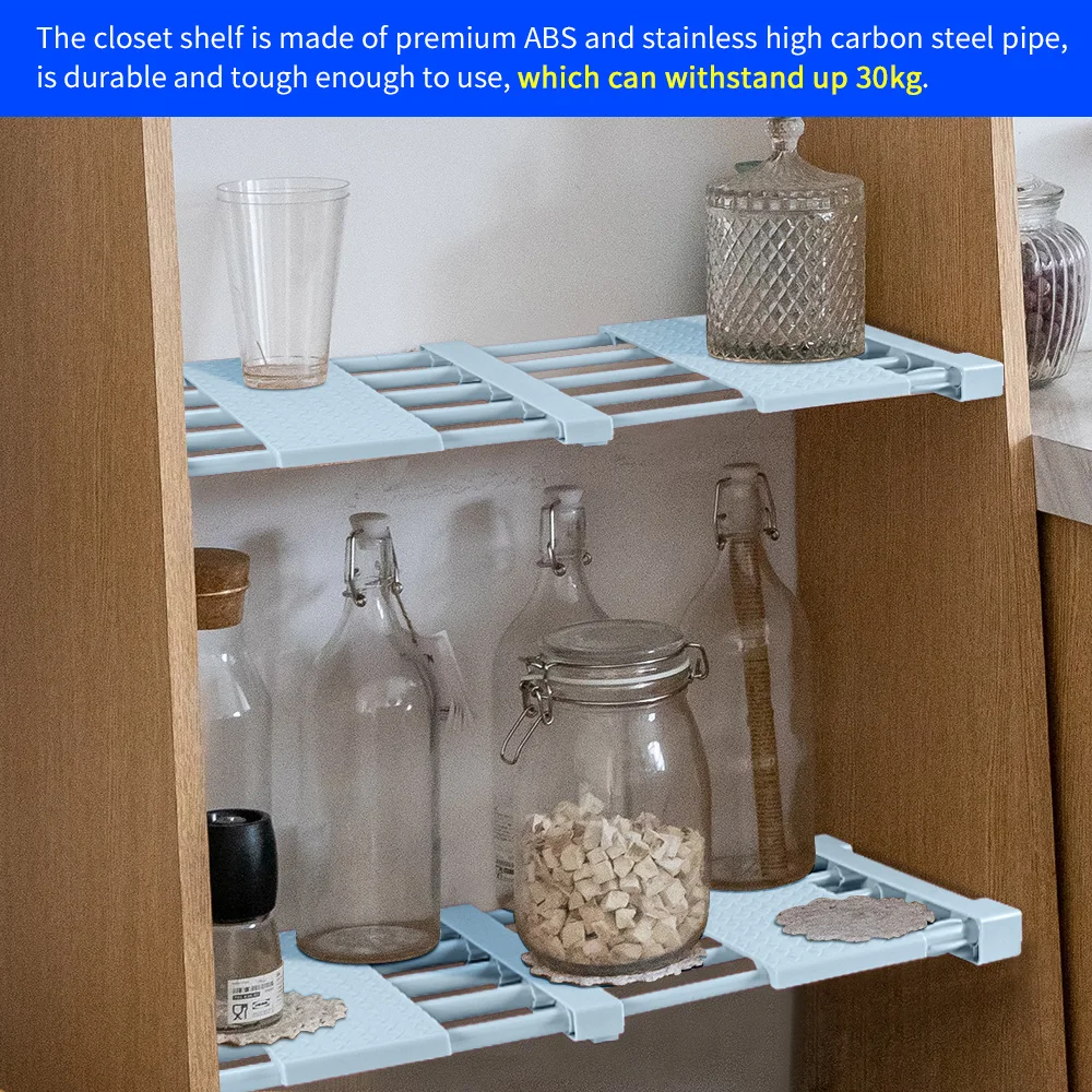 Регулируемый шкаф органайзер раздвижная полка для шкафа хранения кухонный