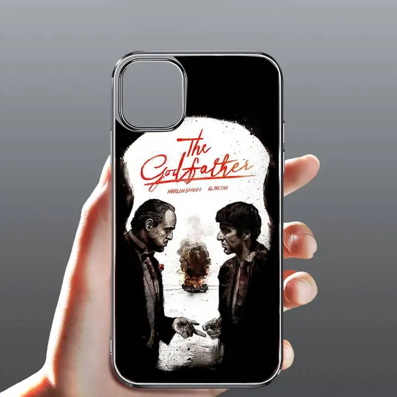 

American movie The Godfather Phone Case Transparent for iPhone Samsung 11 12 6 7 8 9 30 Pro X Max XR Plus lite