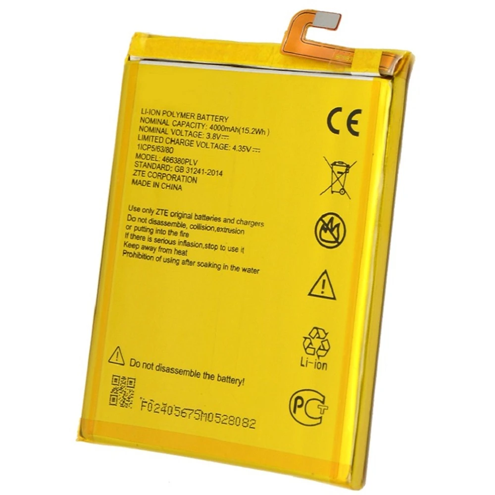Аккумулятор 3 8 в 4000 мАч 466380PLV для ZTE Blade A610 A610C A610T BA611C BA610T | Мобильные телефоны и