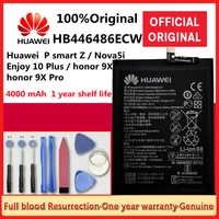 hua wei 100 orginal phone hb446486ecw 4000mah battery for huawei p smart zhonor 9xhonor 9x pronova5ienjoy 10 plus battery