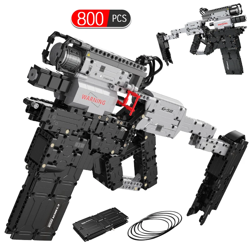 

800 шт. городской военный технический кирпич Cyber G58, модель оружия, строительные блоки, «сделай сам», оружие, кирпичи, игрушки для детей