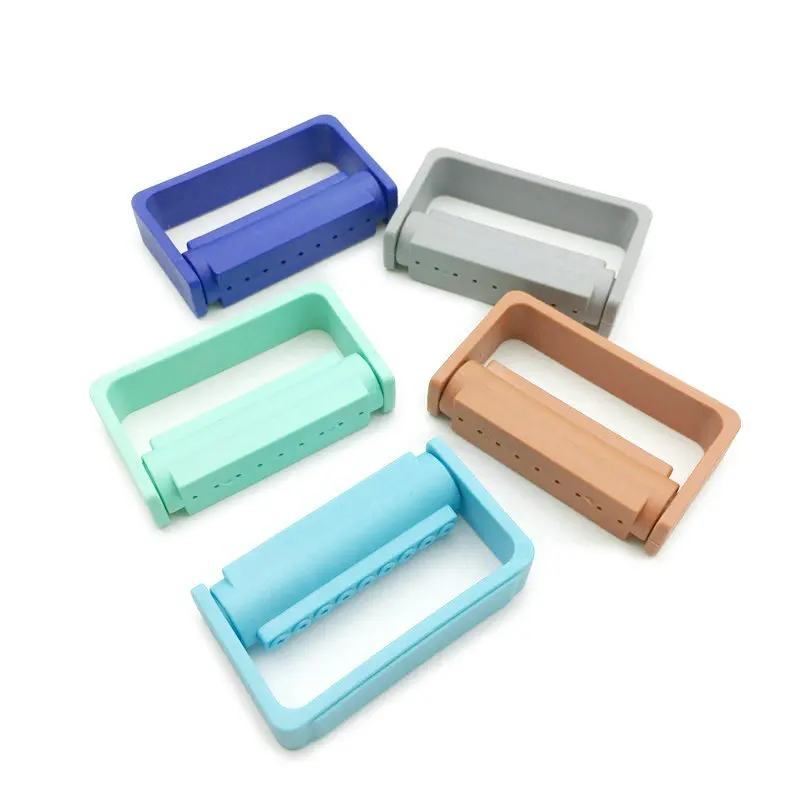 1 шт. держатель для зубных буров с 9 отверстиями|Модель зубов орто-металлическим