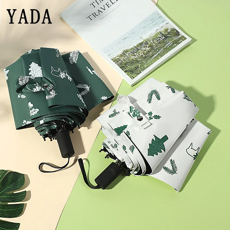 YADA очаровательный мультяшный Зонт с рождественской елкой и оленем складной зонт