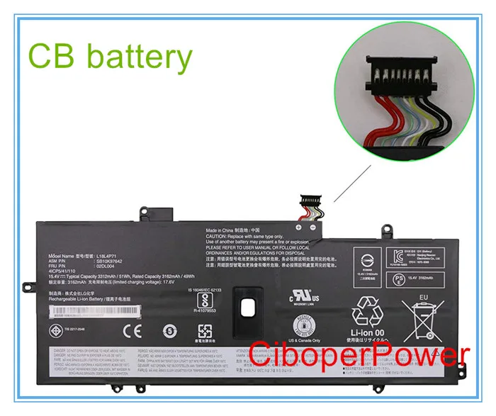 Оригинальное качество L18C4PH0 L18M4PH0 7 68 V 7820mAh Аккумулятор для ноутбука C940 14 SP/A 14IIL