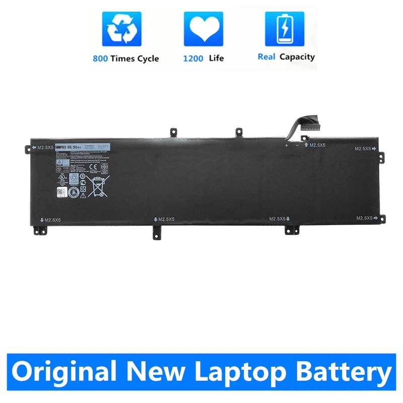 CSMHY Original New 91Wh 245RR Laptop Battery For Dell XPS 15 9535 9530 Precision M3800 Series TOTRM H76MV 701WJ Y758W | Компьютеры и