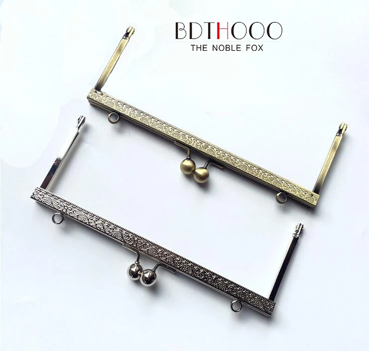 Застежка 20 см квадратная металлическая рамка для кошелька ручка сумок клатчей