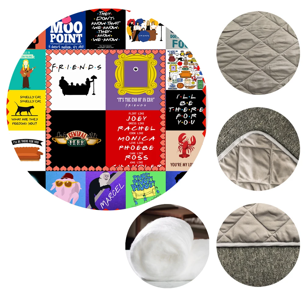 

Friends Quilt Blanket Kids Adult Bedding Throw Soft Warm Thin Blanket With Cotton Quilt