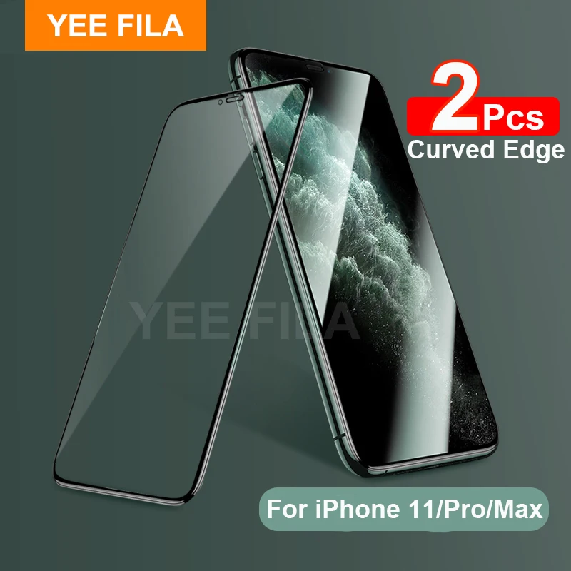 Закаленное стекло для iPhone 11 Pro Max 2 шт. Защита экрана камеры 11Pro X XS XR 7 8 Plus|Защитные
