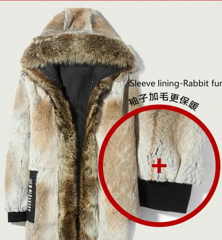 

warm winter Paka, coat, man's coat, raccoon fur, rabbit coat, man's vest