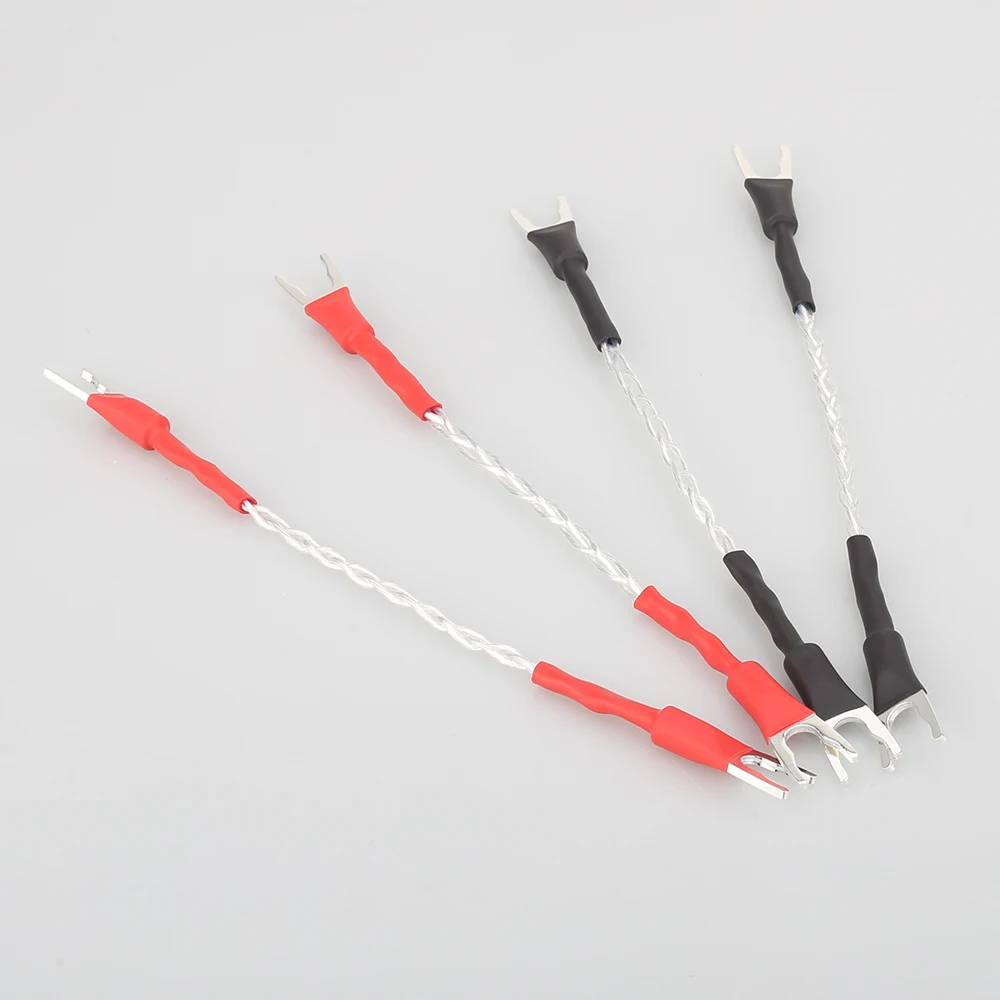 Hi End аудио посеребренный соединительный кабель Fi динамик джемпер для колонок