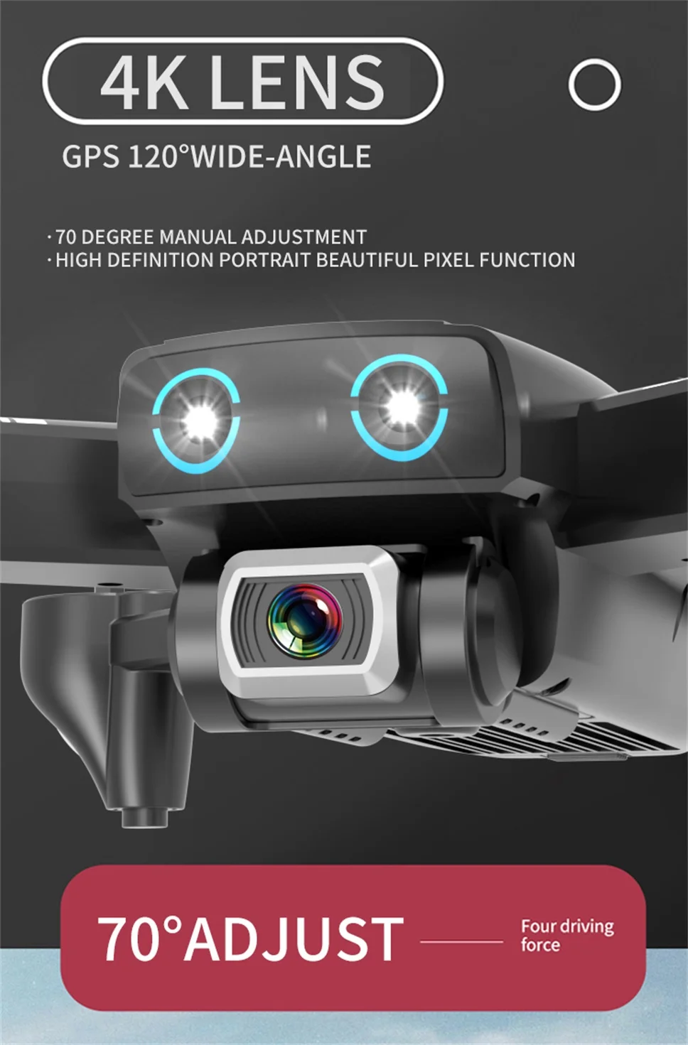 Дрон 4k HD камера gps Дрон 5G WiFi FPV 1080P без сигнала возврата RC вертолет полёт 20 минут Квадрокоптер Дрон с камерой