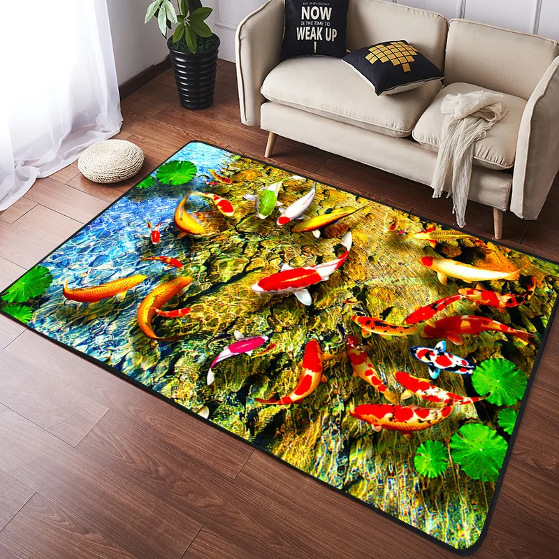 Китайские богатые ковры koi и Карп для дома гостиной мягкая спальная Подушка