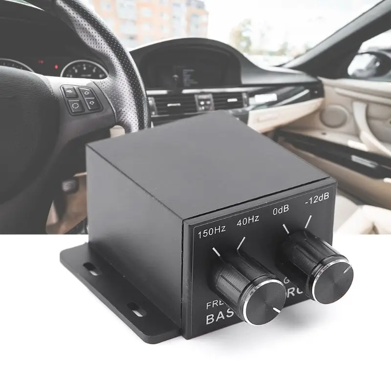 

Adjust Line Level Volume Amplifier Car Audio Regulator Amplifier Bass Subwoofer Stereo Equalizer Controller 4 RCA car amplifier