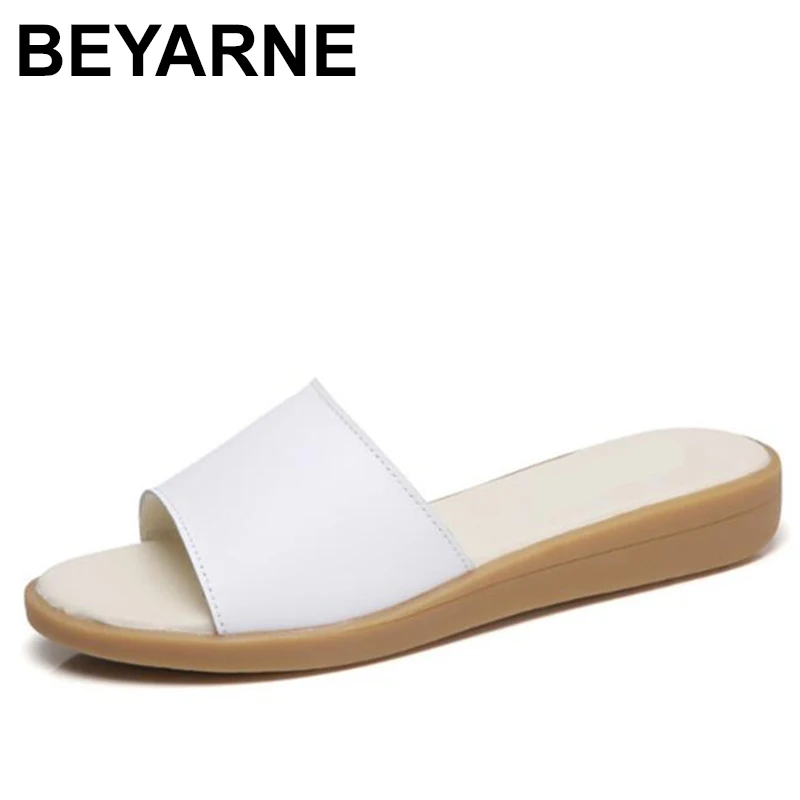 BEYARNE/Новинка Высококачественные уличные летние шлепанцы Женская модная обувь из