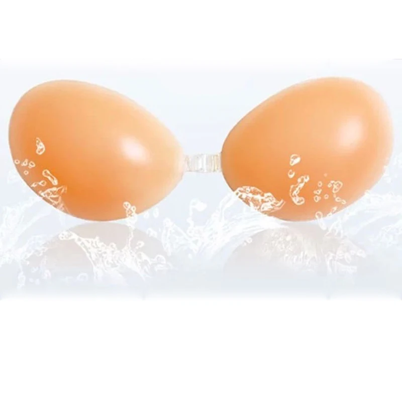 

Sexy Strapless Backless Invisible Adhesive Silicone Gel Bra plunge Seamless intimates underwear Push up bra Cup